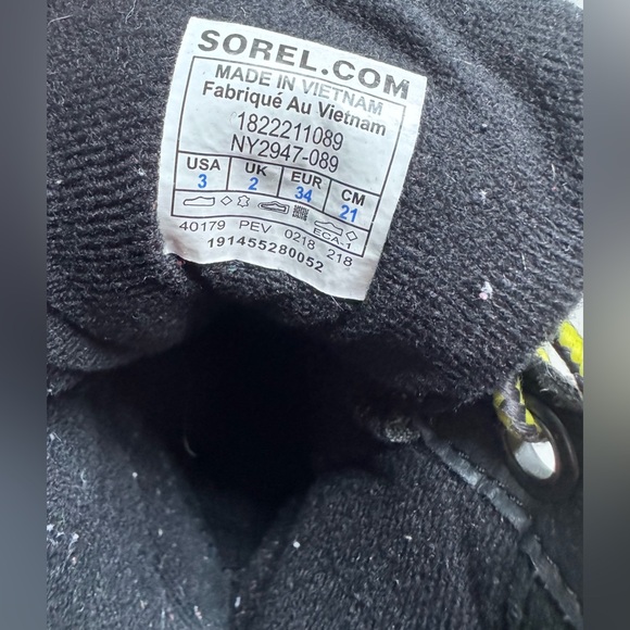 Youth Sorel Boots Size 3 - Picture 4 of 5